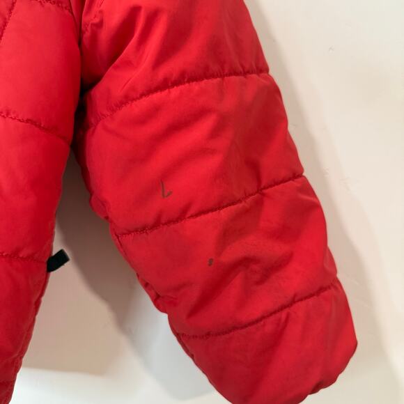 The North Face Boys Reversible Shasta Jacket Hooded Sherpa Black Red XS - Picture 6 of 10